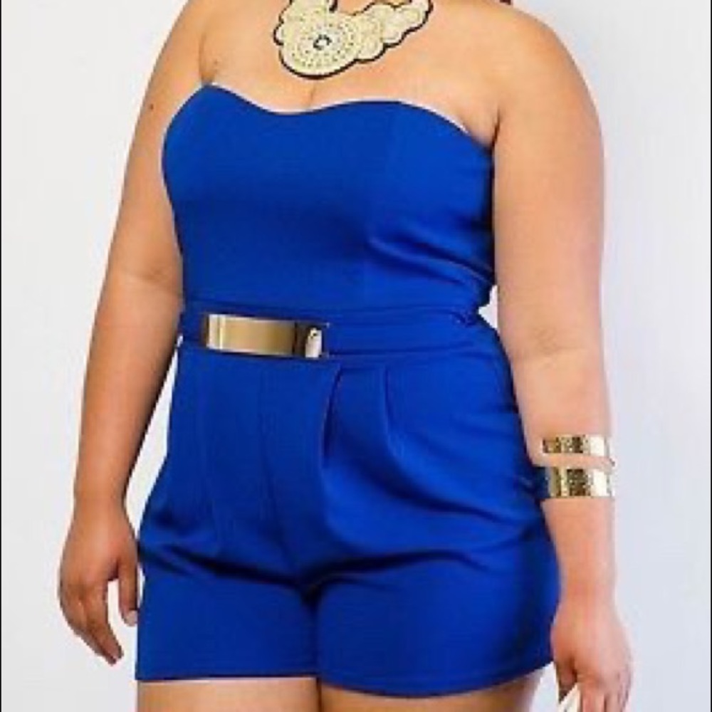 Royal blue romper